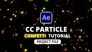 3D Gold Confetti Background After Effects Tutorial 2024  free reflection map [upl. by Eyla]