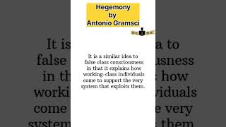 Hegemony Antonio Gramsci ugcnetjrf important term theory [upl. by Sllew]