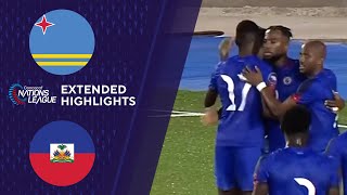 Aruba vs Haiti Extended Highlights  CONCACAF Nations League  CBS Sports Golazo  America [upl. by Kathleen]