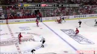 Niklas Kronwall Hits Teemu Selanne [upl. by Ainot]