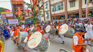 Khairatabad Ganesh 2024  Maharashtra Puneri Dhol Tasha Performance khairatabadganesh2024 [upl. by Celtic]