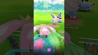 Mega Venusaur VS Mega Blastoise Kanto Starter Battle pokemongo [upl. by Mauro]