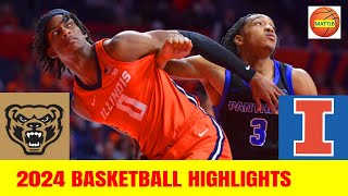 Illinois vs Oakland Basketball Game Highlights  2024 NCAA Mens Basketball [upl. by Anikahs639]