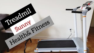 Sunny Health Fitness SFT7610 Treadmill Unboxing amp Review Sunnyhealthfitness Treadmill [upl. by Haikan]