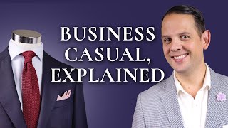 Business Casual Attire For Men amp Dress Code Explained with Lookbook Outfits [upl. by Virge]