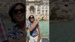 Make a wish in fontana di trevi rome italy travel [upl. by Natam]