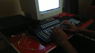 Affirmative 1225T Unicomp PC 122 Model M typing demo [upl. by Sokem267]