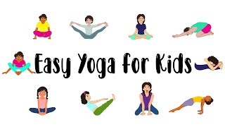 Easy Yoga Poses for Kids  Seated Poses  The Yoga Guppy Asana Series [upl. by Pike]