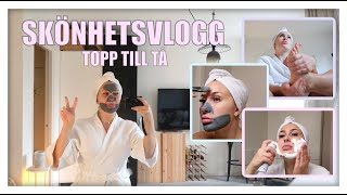 SKÖNHETSVLOGG TOPP TILL TÅ  Pedikyr Manikyr Hudvård och hårvård [upl. by Atirak]