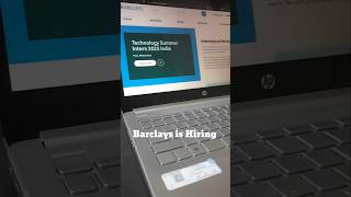 Barclays is hiring Technology Summer Intern 2025 internship college coding engineering job new [upl. by Asiel]