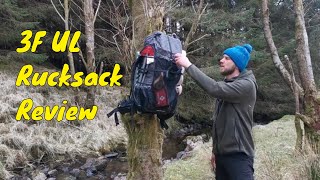 3F UL Gear Review QiDian 40L Rucksack  Backpack [upl. by Ingalls]