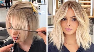 New Trendy Haircuts Ideas For Women  10 Short and Medium Hair Cutting PT2 [upl. by Ahseinaj332]