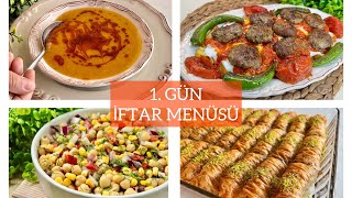 👉 1 GÜN İFTAR MENÜSÜ Ramazan Bayramı Yemekleri Tatlılar [upl. by Torre]