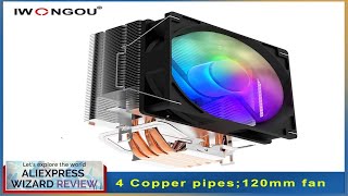 IWONGOU x99 processor cooler 4 Heatpipes Rgb Fan Cooler for Lga 2011 Review [upl. by Ssej]