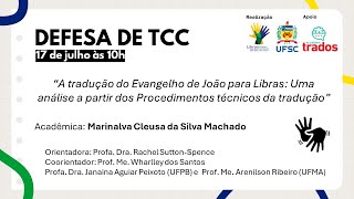 20241  Defesas de TCC  Marinalva Cleusa da Silva Machado [upl. by Shawna]