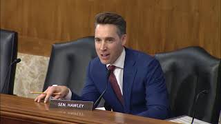 Hawley Exposes Secretary Haaland For Meeting With Dark Money Groups Funding Far Left Climate Policy [upl. by Anailuj72]