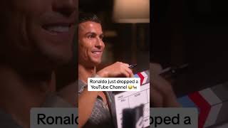 Siuuuuscribe 😭😭 We Got A Ronaldo YouTube Channel Before GTA 6 💀 via YouTube cristianoronaldo [upl. by Mintz]