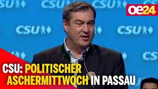 CSU Politischer Aschermittwoch in Passau  Markus Söder [upl. by Lacombe120]