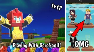 Omg I Play Bedwars Rank With GeroNani😱🤩Blockman Go [upl. by Nnylyahs]