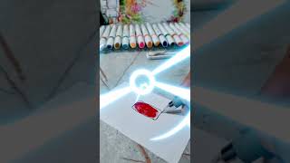 Relaxing Videos of thumbprint drawings Simple and easy Fingerprint painting youtubeshort ytshort [upl. by Atla]