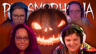 Staff Attempt Phasmo Halloween Challenge [upl. by Ennazor]