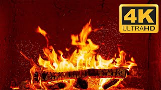 🔥 Fireplace with Warmth Flames Sounds  Crackling Fire Sounds  Fireplace 4K for TV [upl. by Rangel687]