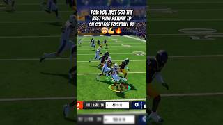 Is This The BEST Punt Return TD On College Football 25 🤔 [upl. by Derdlim603]