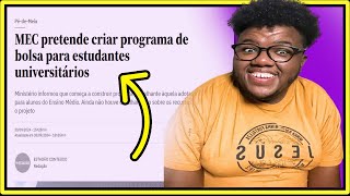 MEC PRETENDE DAR AJUDA DE CUSTO PARA UNIVERSITÁRIOS 💲😱👨‍🎓✅ [upl. by Greenebaum153]