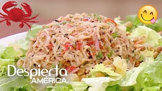 Receta fácil y rápida de ensalada de cangrejo [upl. by Bensky501]