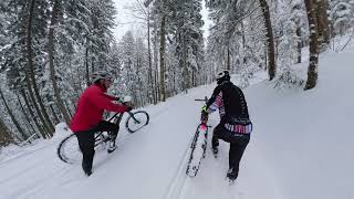 First fatbike in the winter snow of 2024 [upl. by Kirtap934]