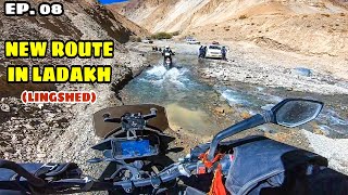 LINGSHED 🔥 New Route in Ladakh  Most Adventurous Ride  Zangla to Lingshed  Extreme Ladakh Ep8 [upl. by Yrolg]