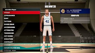 Dirk Nowitzki Face Creation 2K24 [upl. by Philps]