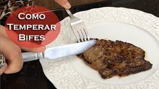 Tempero para Bifes  Receita Caseira simples e saborosa [upl. by Asert]