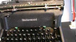 1940 Underwood Standard typewriter [upl. by Blandina22]