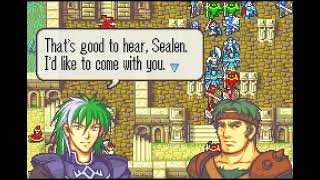 Sealen recruits Heath Fire emblem 7 boss recruitment [upl. by Newton]