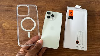 Spigen Ultra hybrid Magfit white Case for Iphone 15 Pro Max [upl. by Indira970]