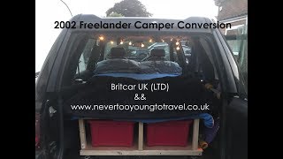 2002 2L TD4 Freelander Camper Conversion [upl. by Anawal512]