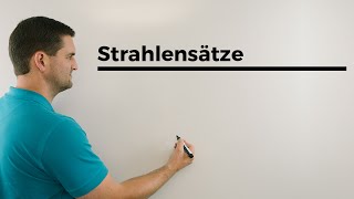 Strahlensätze gedrehte und geklappte Version Ähnlichkeit  Mathe by Daniel Jung [upl. by Gittel]