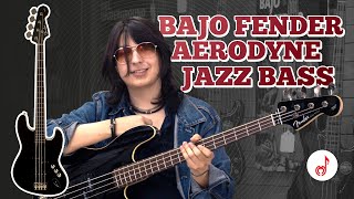 Fender Aerodyne Jazz Bass DemoReseña  Musical Montebelo [upl. by Wesle]