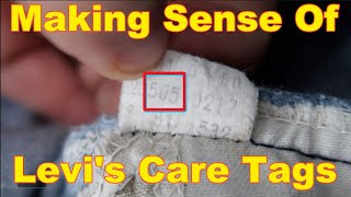 READ DESCRIPTION How To Tell How Old Your Levis Are From The Care Tag [upl. by Nochur]