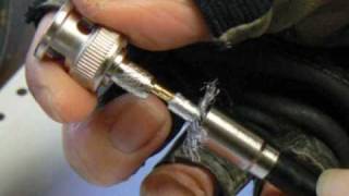 How to install a BNC Crimp On Connector [upl. by Dougy]