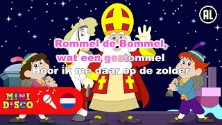 ROMMEL DE BOMMEL  Sinterklaasliedjes  Karaoke  Minidisco [upl. by Nerrawed]