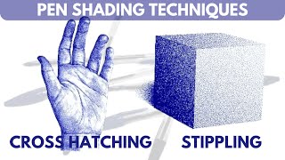 Master Pen Shading Cross Hatching and Stippling Techniques Explained [upl. by Ellertal786]