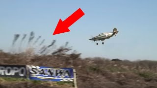 Landing Failure of Hawker Hurricane ホーカーハリケーンの着陸失敗 バナーに突っ込む！ [upl. by Jovi]