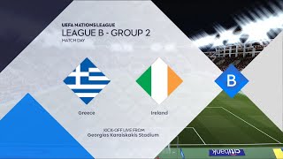 Greece vs Ireland  Georgios Karaiskakis Stadium  202425 UEFA Nations League  PES 2021 [upl. by Ludvig]