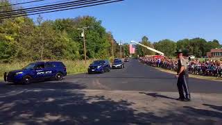 Funeral procession for Dustin Doyon [upl. by Noyrb888]