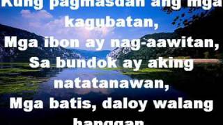 How Great Thou Art lyrics  tagalog version  dhan nuguid [upl. by Nylyahs295]