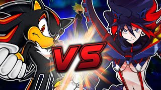 Shadow VS Ryuko Matoi in a DEATH BATTLE FIGHT  Sega Sonic the Hedgehog VS Kill la Kill animation [upl. by Hertha309]