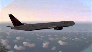 DELTA Flight 260 from Miami to London Heathrow FS2004 [upl. by Lorenzana]