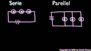 Elektricitet  Serie og parallelforbindelser [upl. by Mcwherter854]